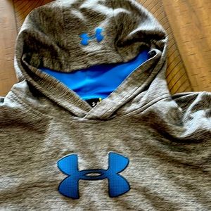 Under Armour Men’s size large gray/blue hoodie sweatshirt